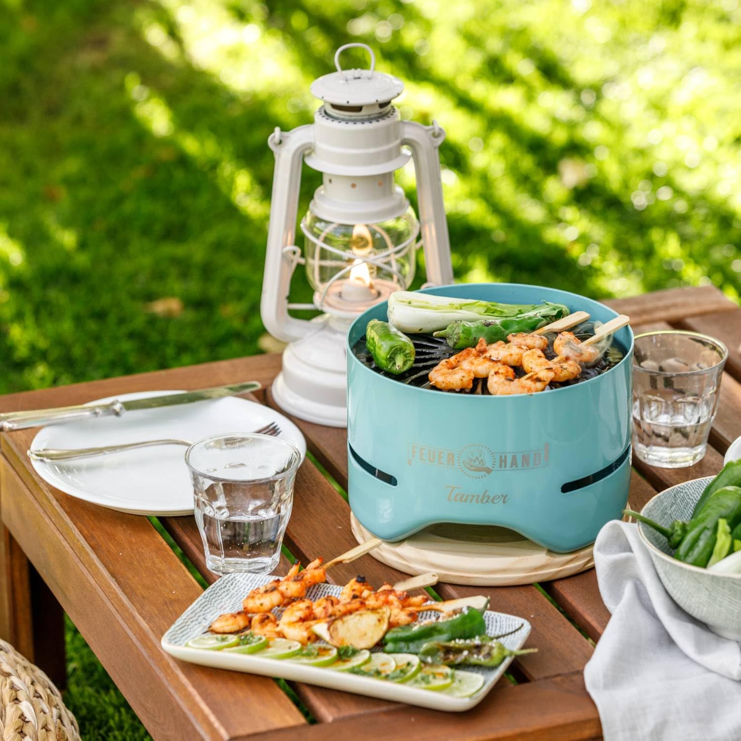 Amazon.com : Petromax Feuerhand Tamber Tabletop Charcoal Grill